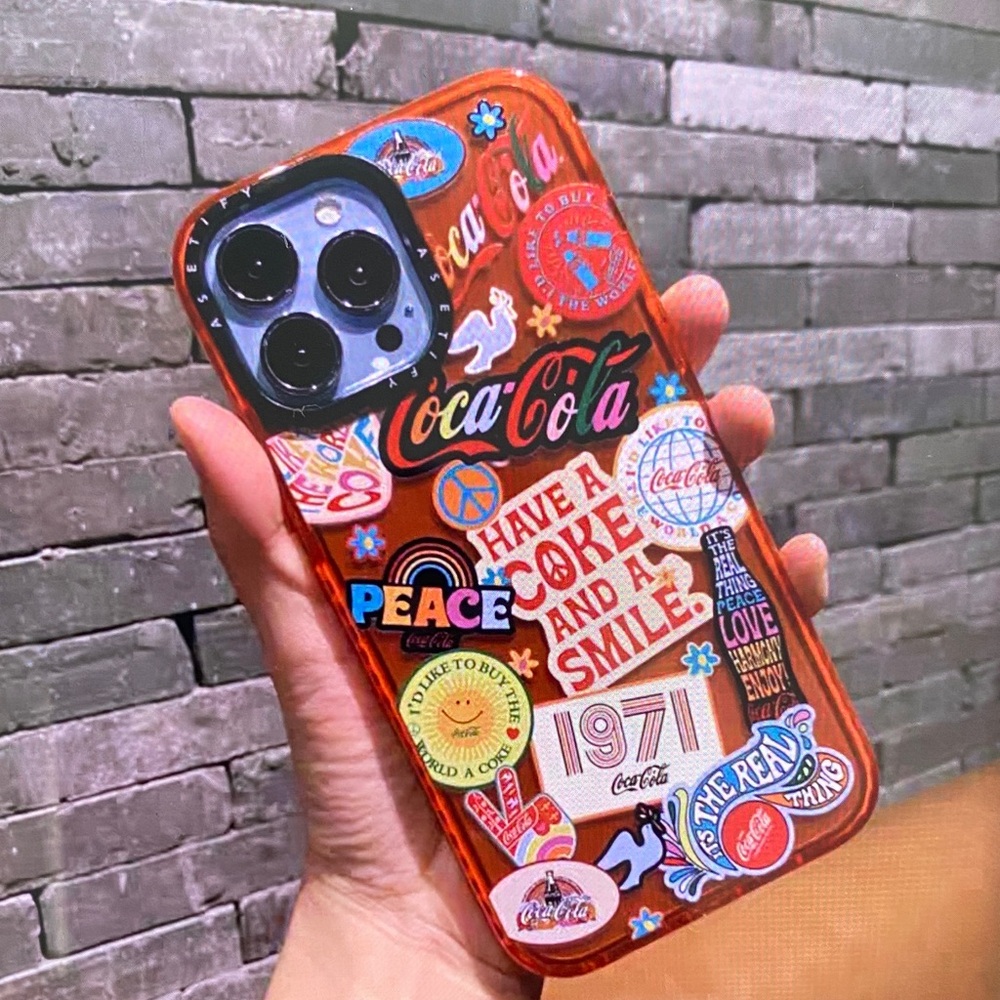 Coca Cola Themed Phone Case - Red